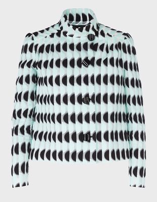 Geometric Fil Coupé Jacquard Jacket from Giorgio Armani