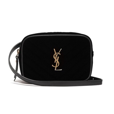 Lou Quilted Velvet Belt Bag from Saint Laurent