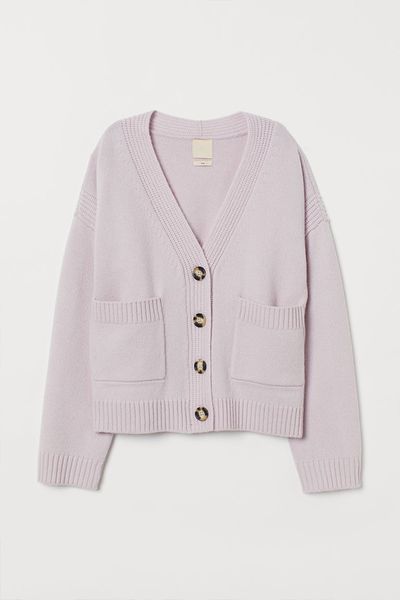 Boxy Wool Cardigan