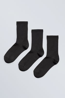 3-Pack Lova Shiny Socks from Weekday