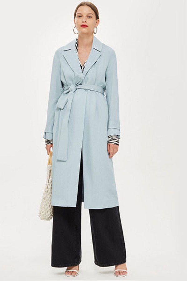 Plisse Robe Duster Coat