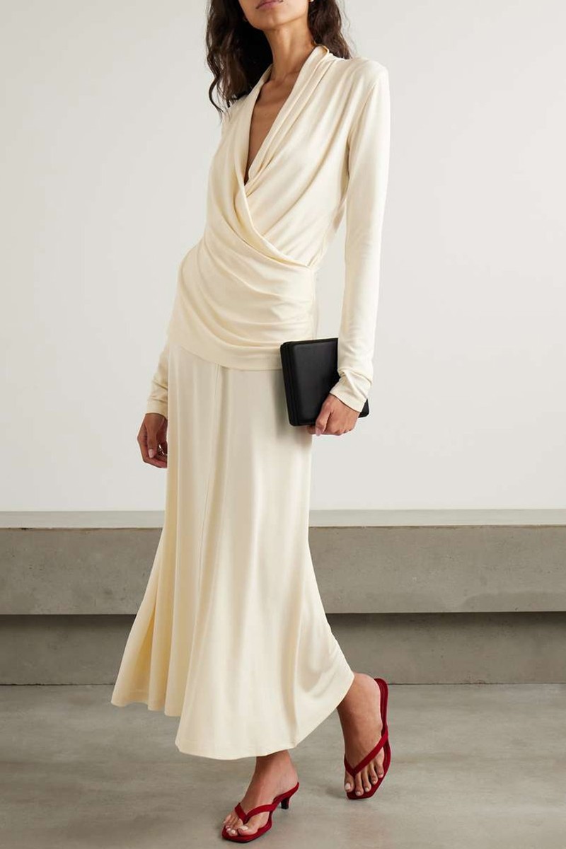 Stretch-Jersey Midi Skirt from TOTEME
