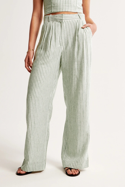 Sloane Tailored Linen-Blend Pant from Abercrombie & Fitch