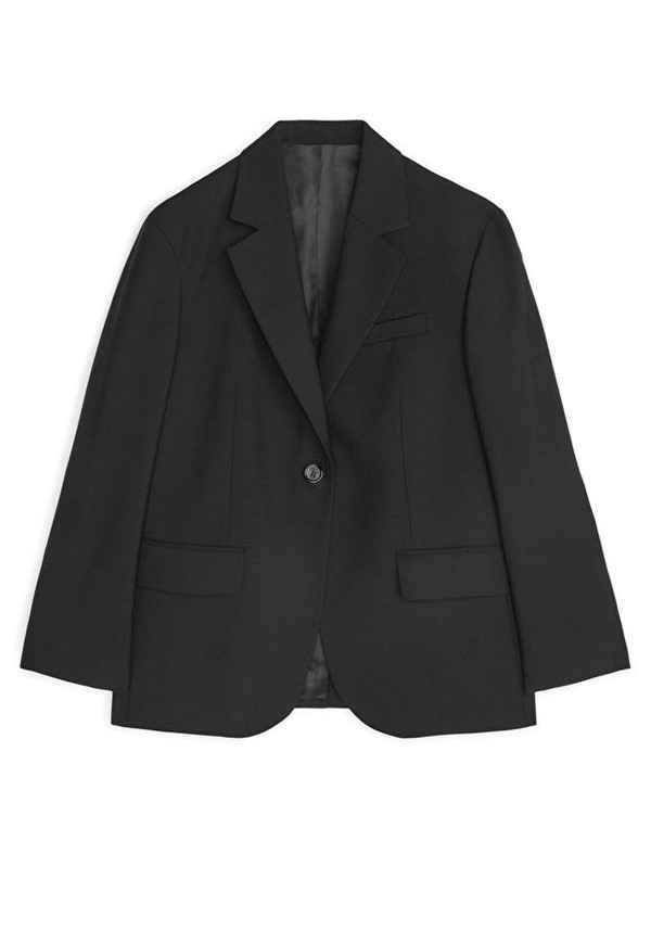 Oversized Wool Hopsack Blazer from Arket