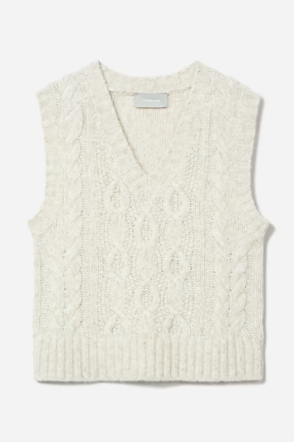 The Cloud Cable-Knit Vest from Everlane