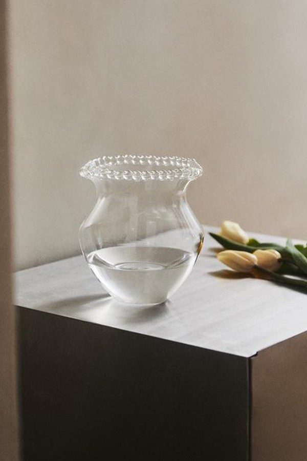 Bubbled Glass Vase 