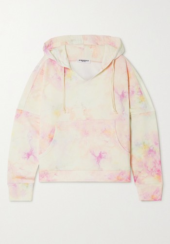 Lily Tie-Dyed Organic Cotton-Jersey Hoodie from Eywasouls Malibu