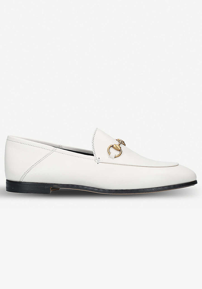 Brixton Collapsible Leather Loafers from Gucci