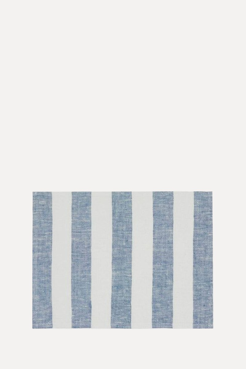 Striped Linen Placemat from Bylinen Stockholm