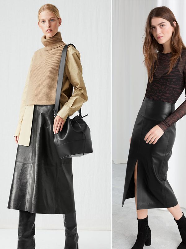 15 Leather Midis Skirts To Buy Now
