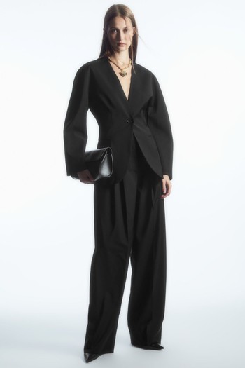 Wide-Leg Tailored Wool Trousers from COS