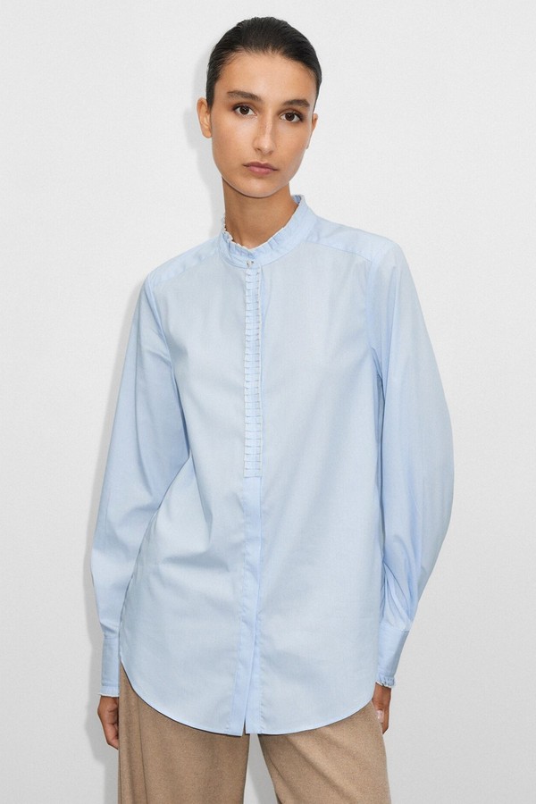 Micro Stripe Pleat Detail Shirt from ME+EM