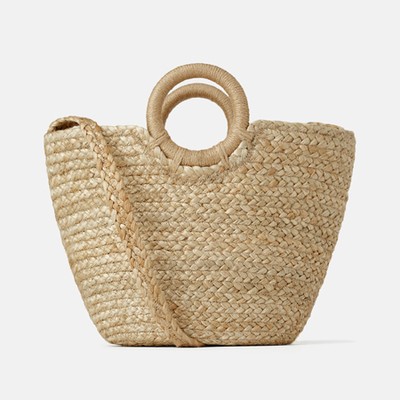 Natural Jute Tote Bag from Zara