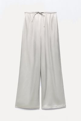 Satin Pyjama-Style Trousers from Zara