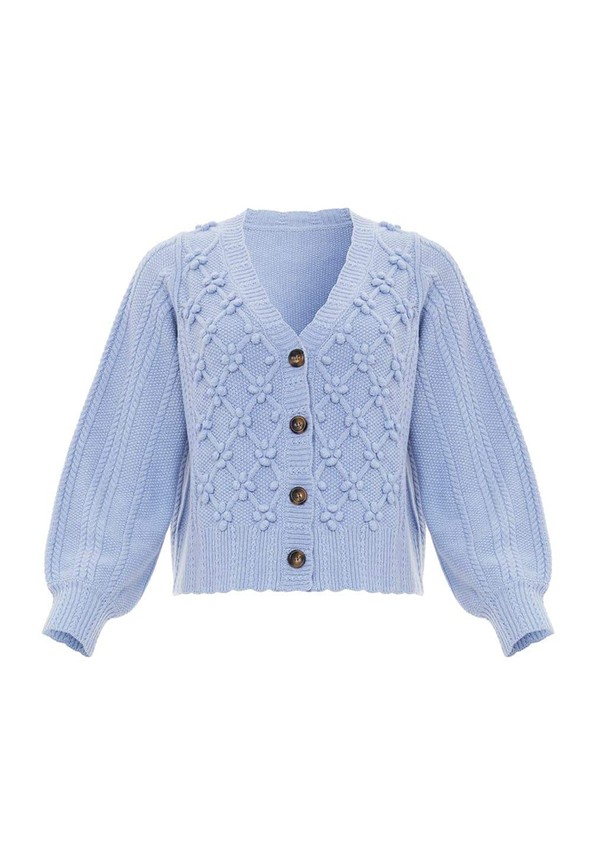 Rose Bobble Stitch Cardigan