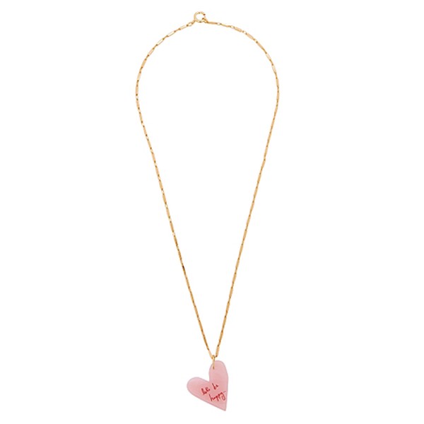 Let's Be Happy Gold-Plated Necklace from Wald Berlin