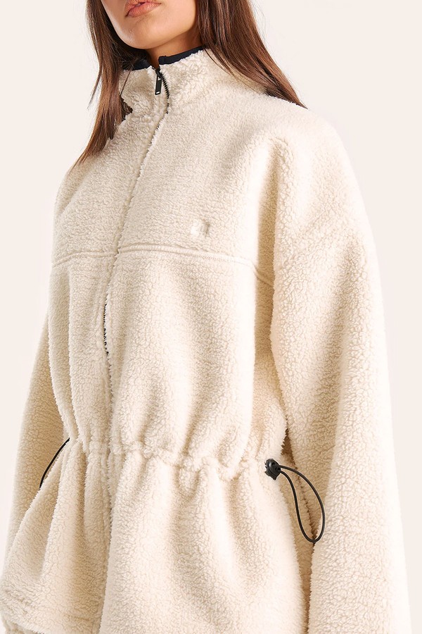 Lola Toggle Waisted Peplum Hem Fleece from 4th & Reckless