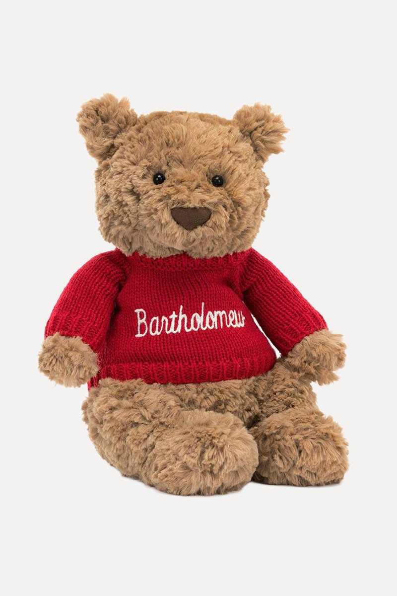 Bartholomew Bear With Personalised Jumper