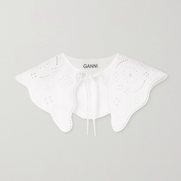 Broderie Anglaise Organic Cotton Collar from Ganni