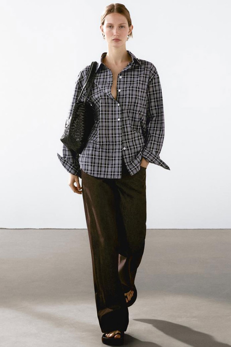 100% Cotton Check Shirt from Massimo Dutti