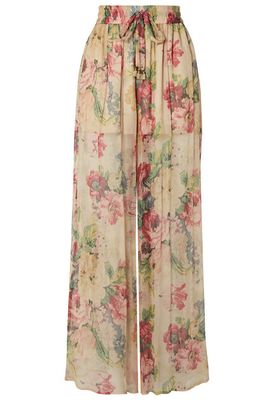 Melody Cropped Tie Front Trousers from Zimmermann