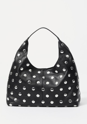 Studded Leather Tote Bag 