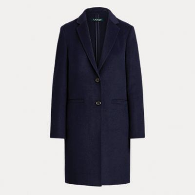 Two-Button Wool-Blend Coat
