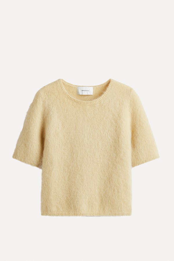 Knitted Mohair-Blend T-Shirt from H&M