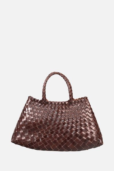 Woven Leather Tote from Rimini