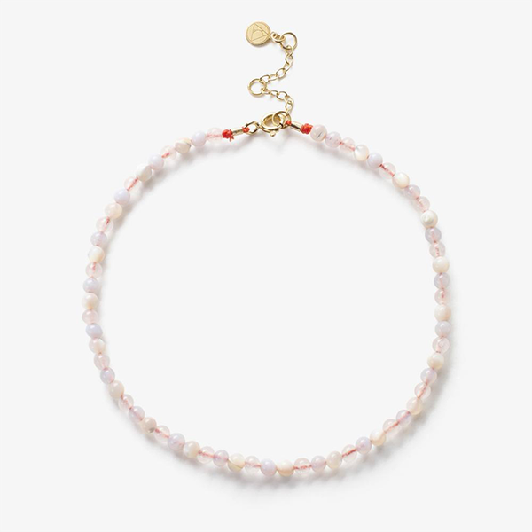 18ct Yellow Gold Pastel Gemstone Mix Anklet from The Alkemistry