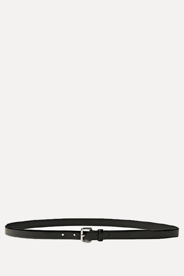 Leather Belt With Square Buckle from Massimo Dutti