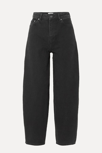 Stary Cropped High-Rise Tapered Jeans from Ganni