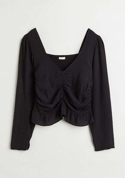 Puff-Sleeve Blouse