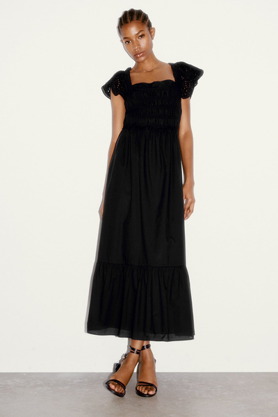 Dress With Cutwork Embroidery, £49.99 | Zara