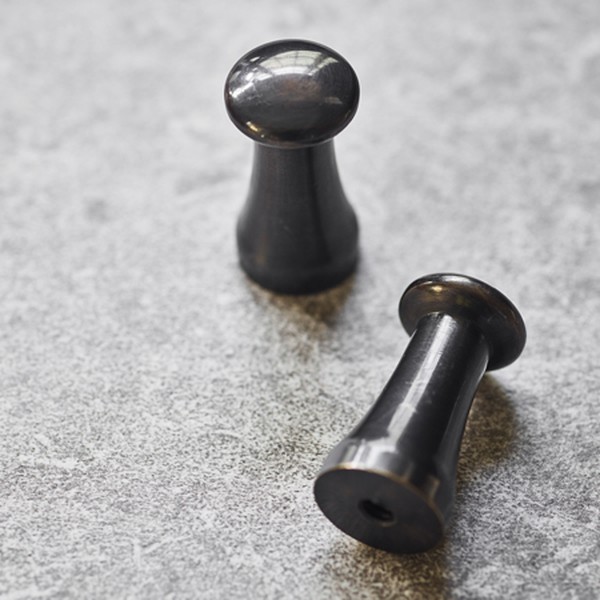 Grove Knob In Blackened Bronze from Rowan & Wren 