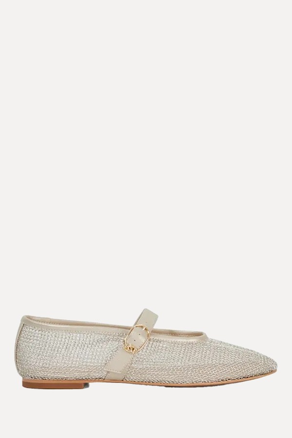 Headline Woven Mary Jane Ballet Flats
