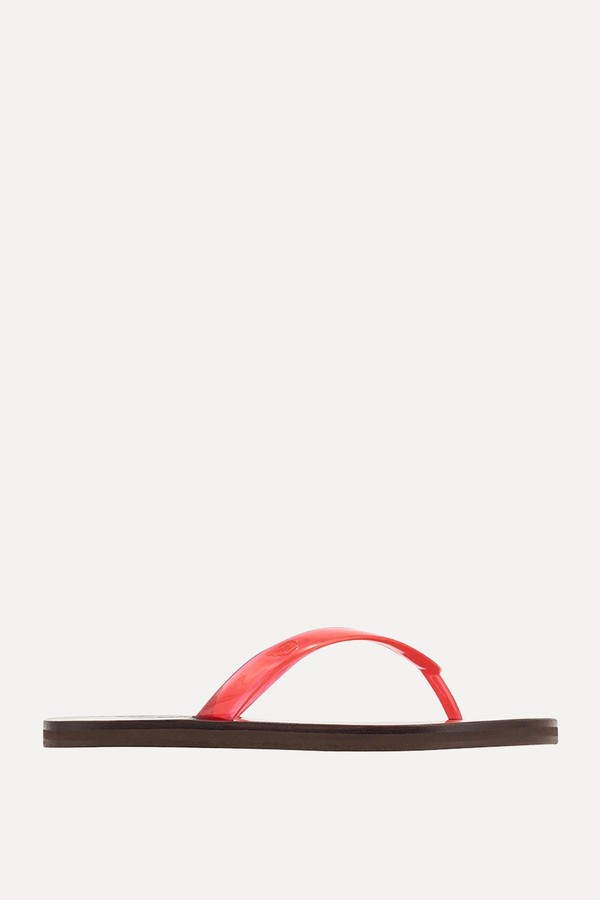 Saionara Jelly Leather Sole Flip Flops from Ancient Greek Sandals