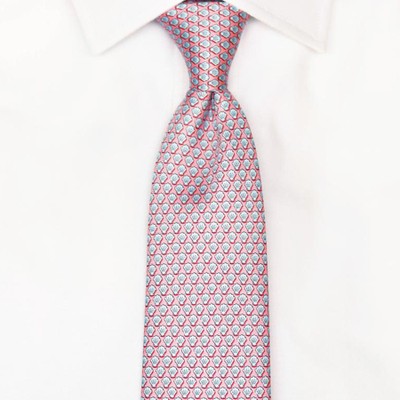 Men's Shells Pink Silk Tie from Reef Knots