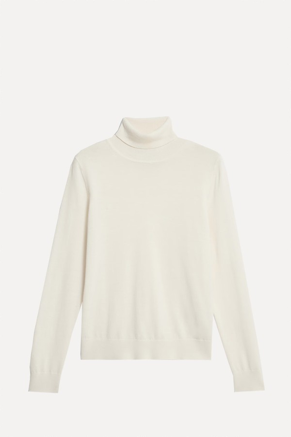 Pure Merino Wool Roll Neck Jumper from Marks & Spencer