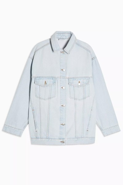 Bleach Denim Oversized Dad Jacket