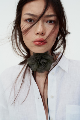 Neck Flower With Cord  from Zara