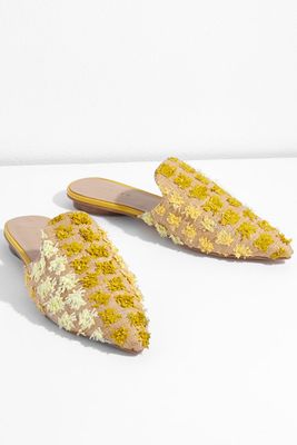 Muhra Pointed Toe Sandals in Yellow from Jigsaw
