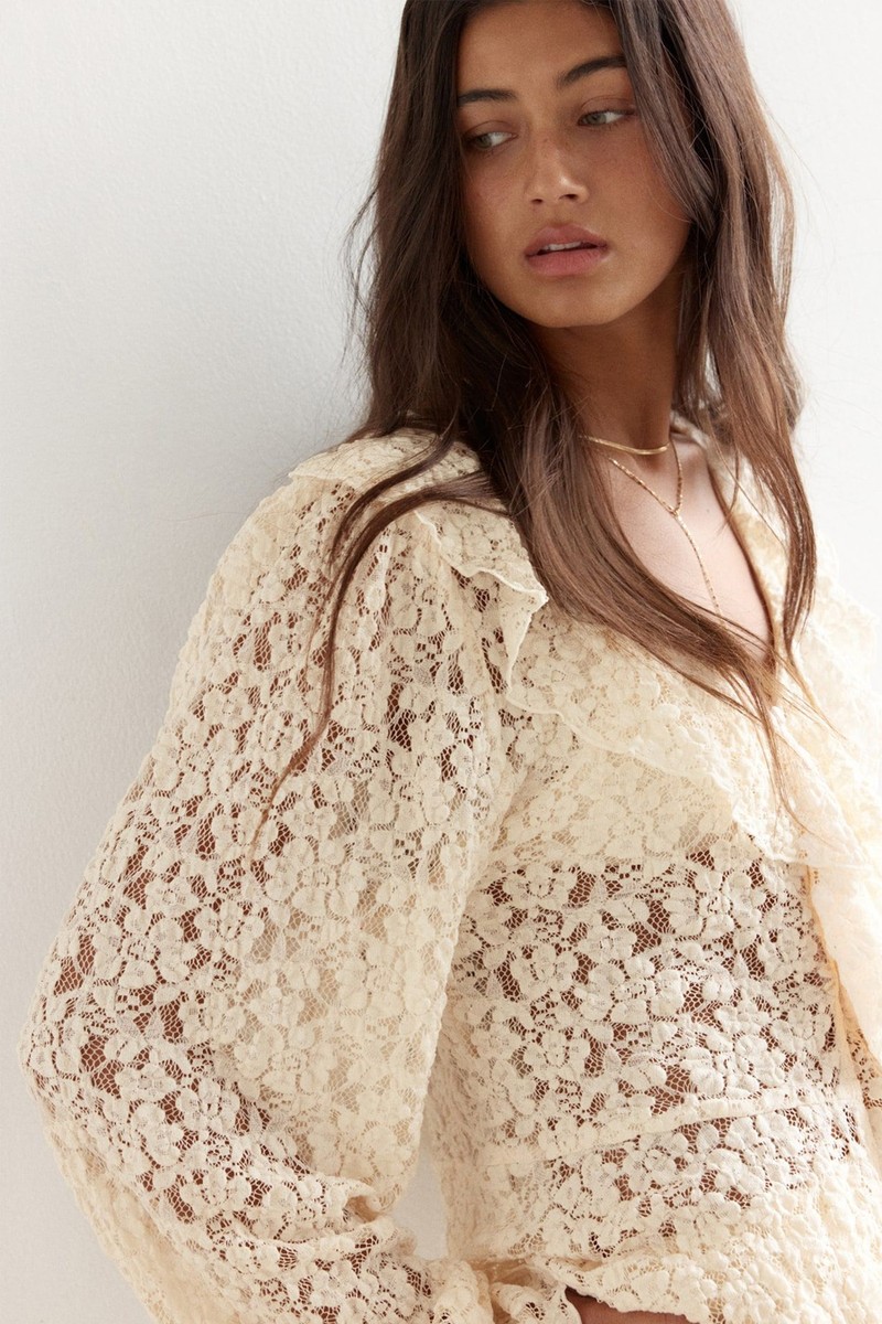 Flounced Lace Top from H&M