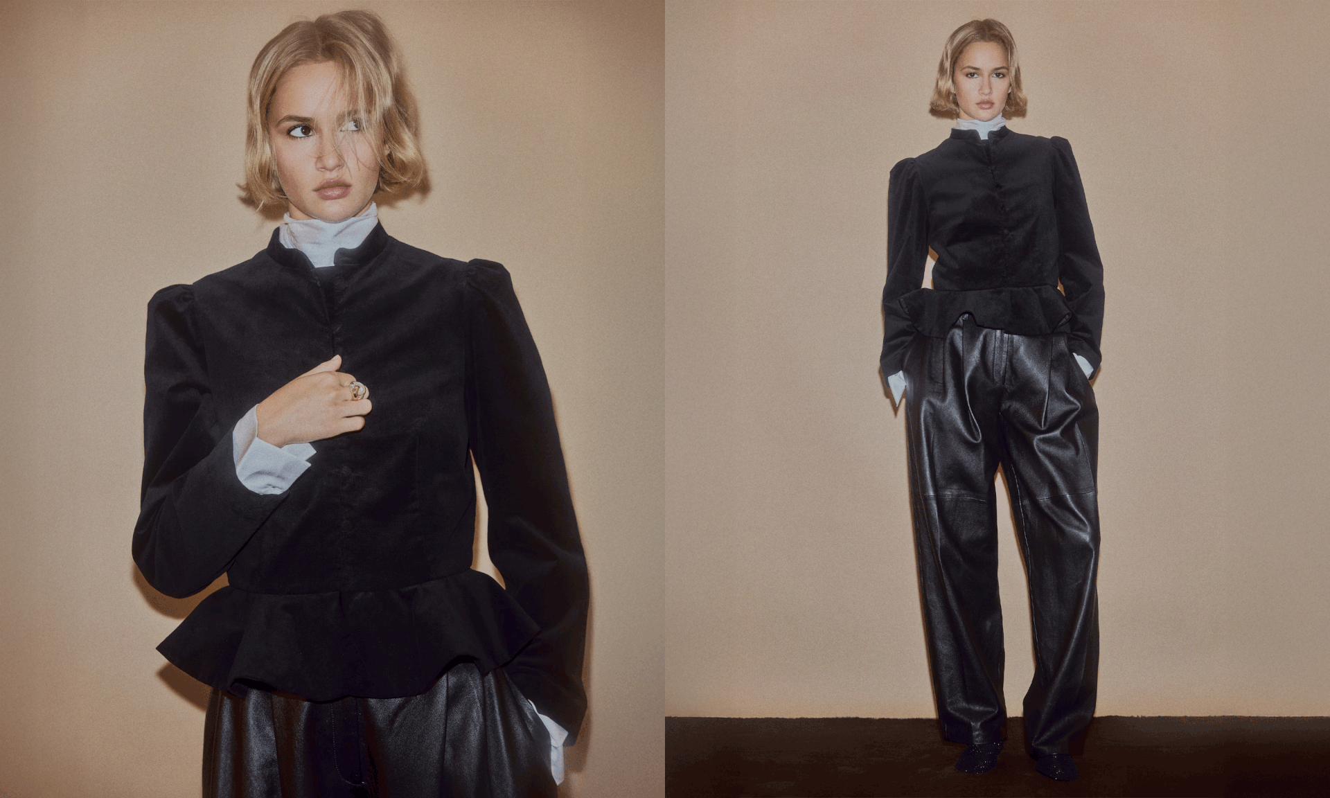 Velvet Peplum Jacket from H&M