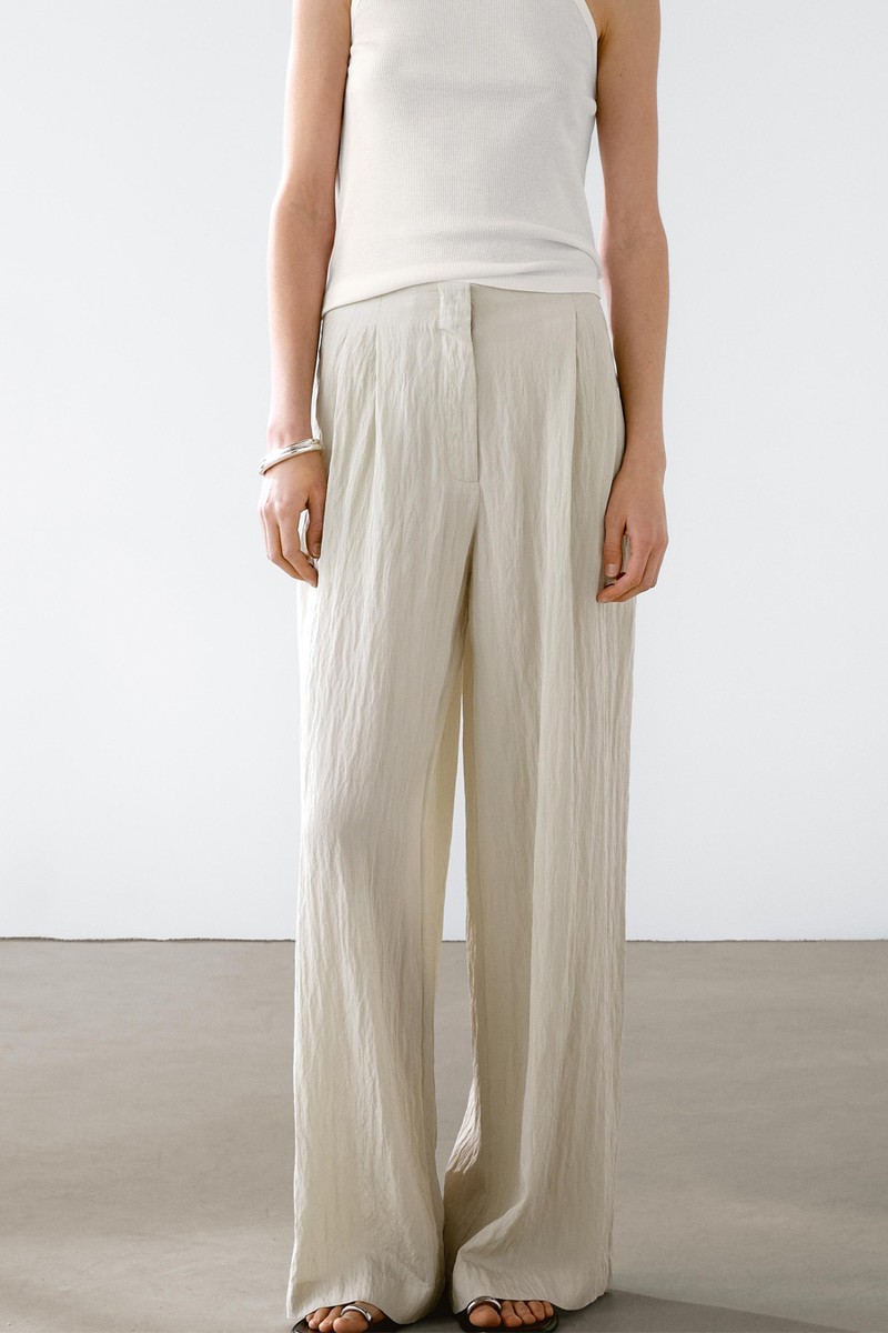 Technical Trousers With Darts from Massimo Dutti