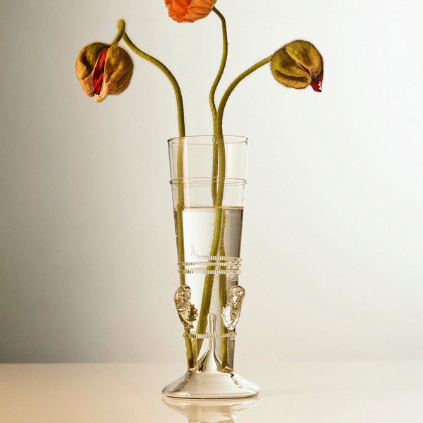Hand-Blown Glass Vase from Bollenglass