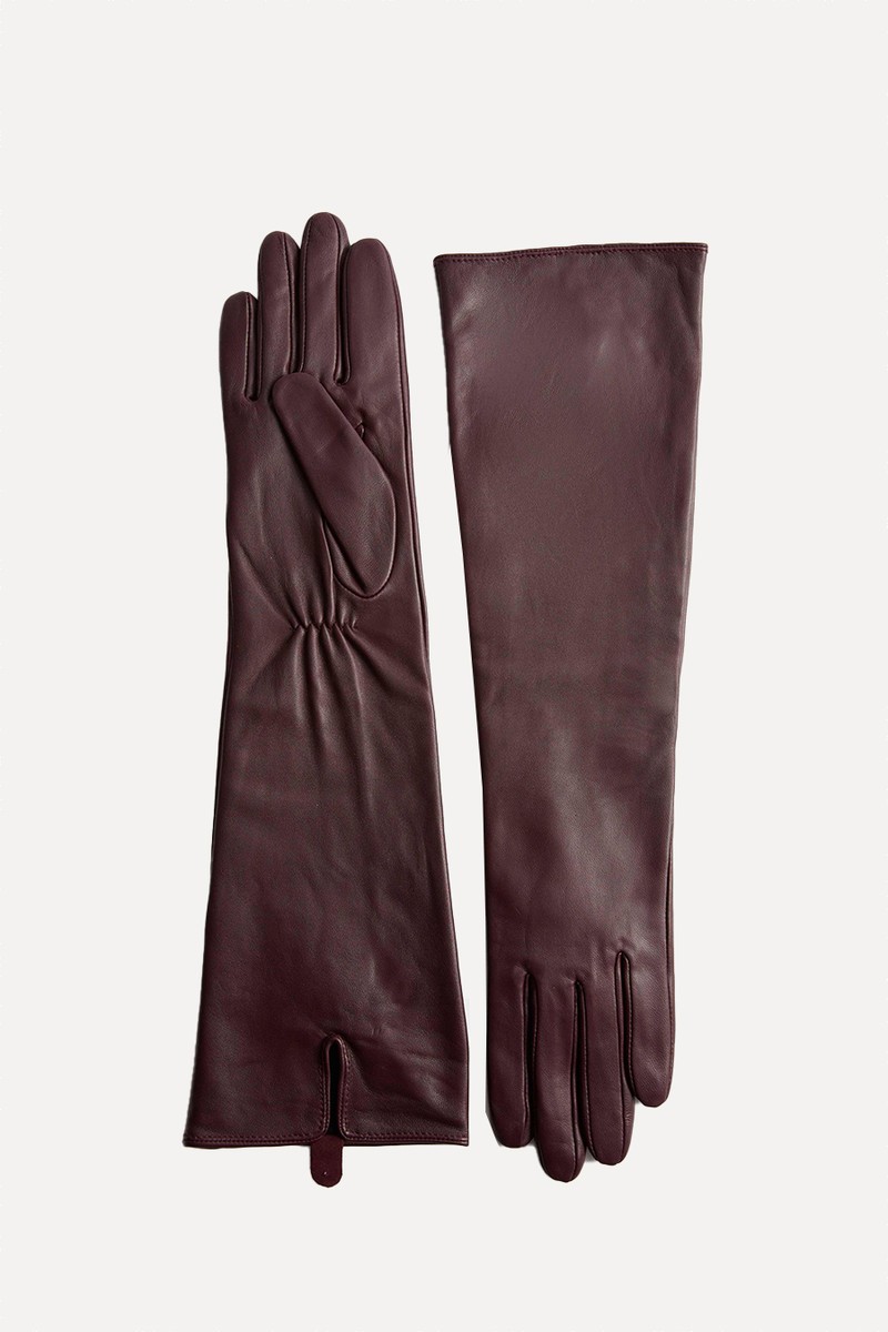 Leather Mid Length Gloves from Marks & Spencer