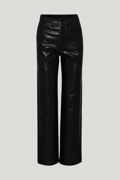 Rotie Faux Textured-Leather Straight-Leg Pants from Rotate