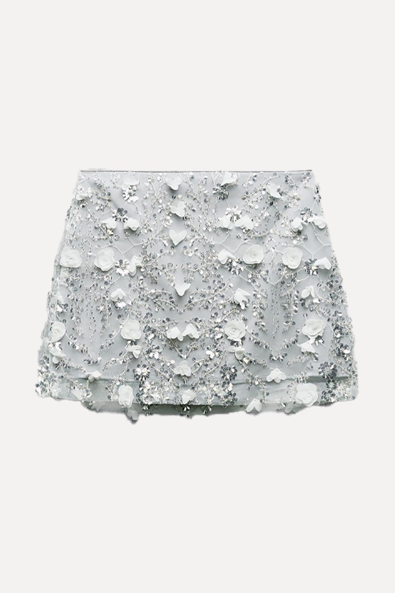 Sequinned Miniskirt from Zara