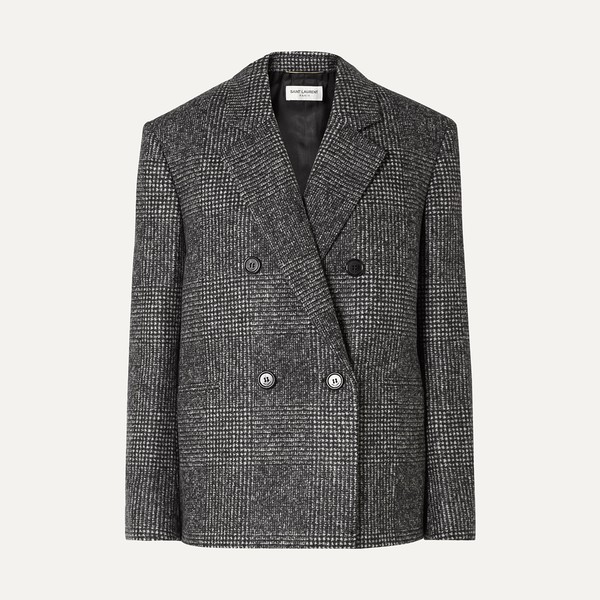 Checked Wool-Blend Blazer from Saint Laurent